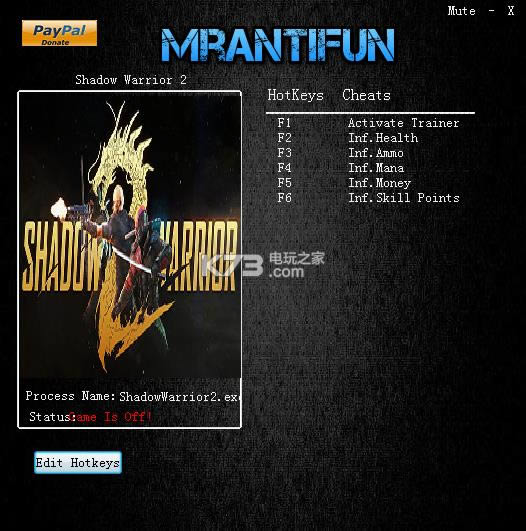 Ӱʿ2޸MrAntiFun-ShadowWarrior2v1.1.9.0